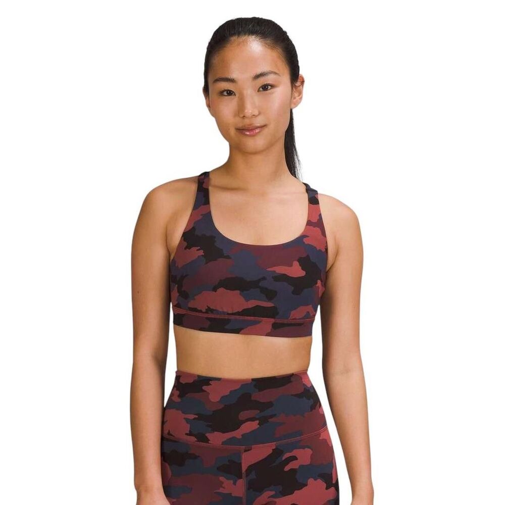 Lululemon Energy Bra *Medium Support, B–D Cups in Heritage 365 Camo